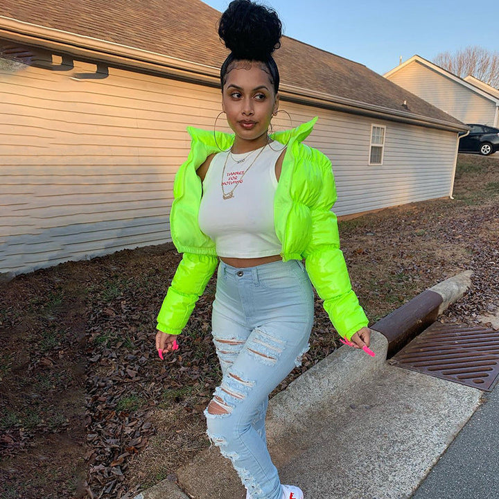 Accessory pairing inspiration with the stylish puffer jacket