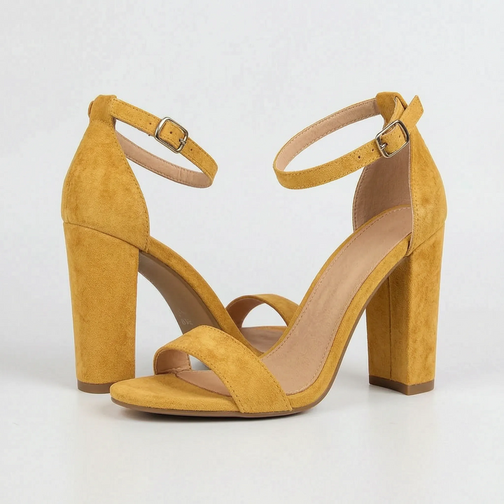 Strappy party shoes featuring a sturdy block heel for women