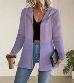 Dannah | Women’s Cable Knit Zip Hoodie