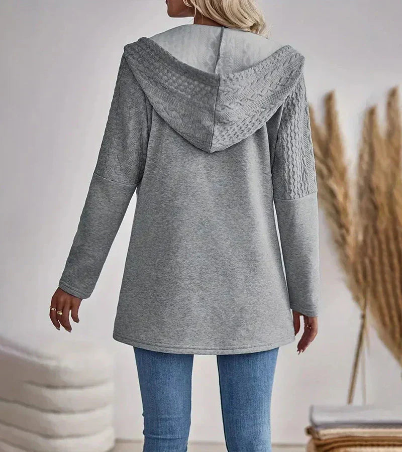 Dannah | Women’s Cable Knit Zip Hoodie