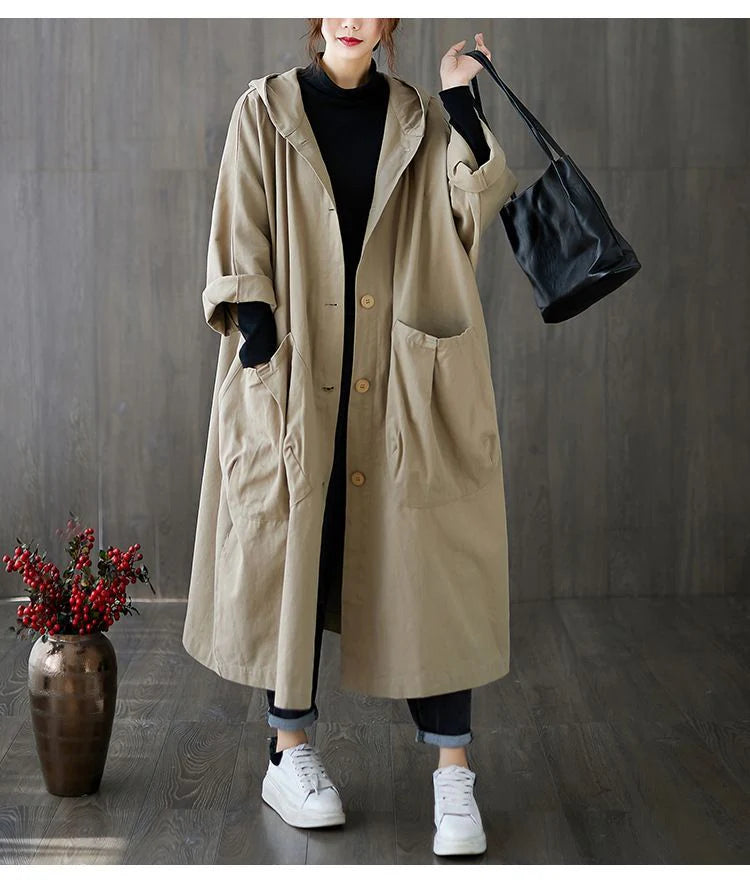 Beatrice | Women’s Oversized Hooded Long Coat
