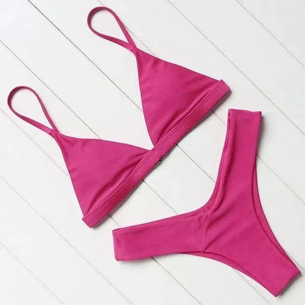 Womens two piece swimsuit bottoms detailing high cut beachwear silhouette