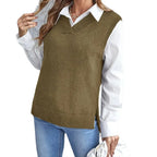 Floryn | Women's V-Neck Sleeveless Sweater Vest