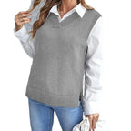 Floryn | Women's V-Neck Sleeveless Sweater Vest
