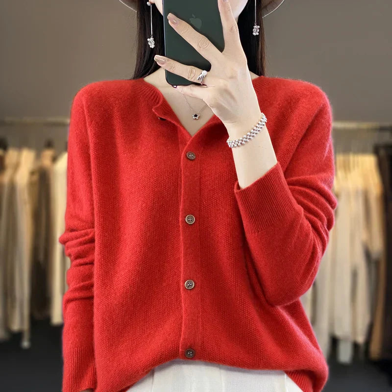Kacy | Women’s Long Sleeve Button Front Cardigan