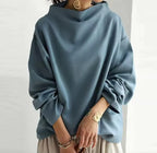 Georgette | Women’s Mock Neck Long Sleeve Top