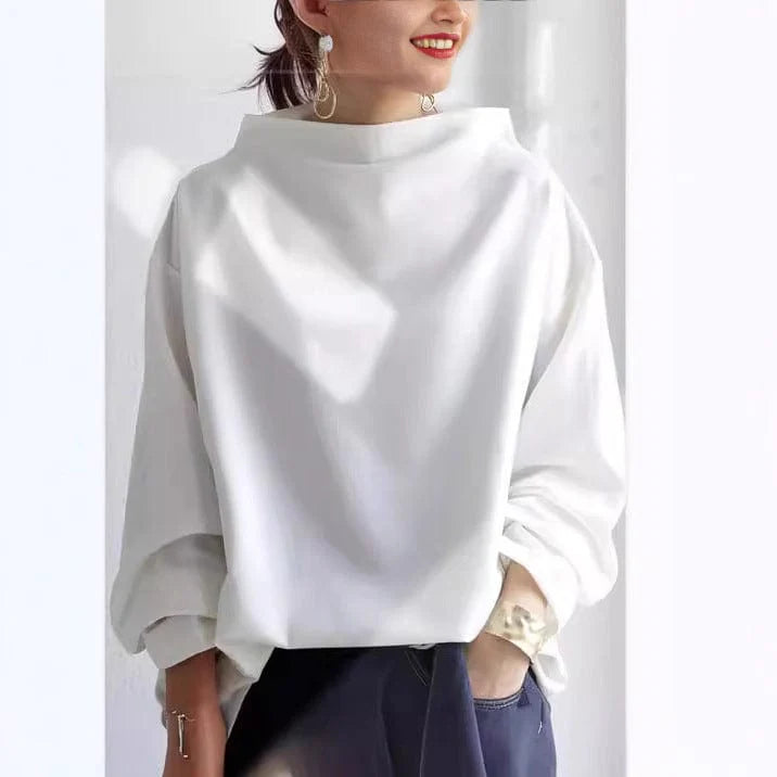 Georgette | Women’s Mock Neck Long Sleeve Top