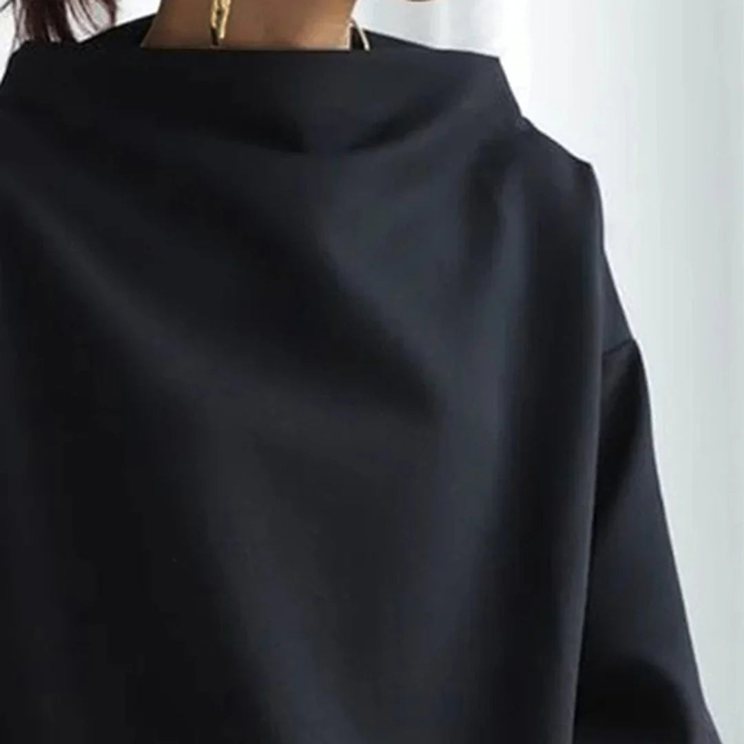 Georgette | Women’s Mock Neck Long Sleeve Top