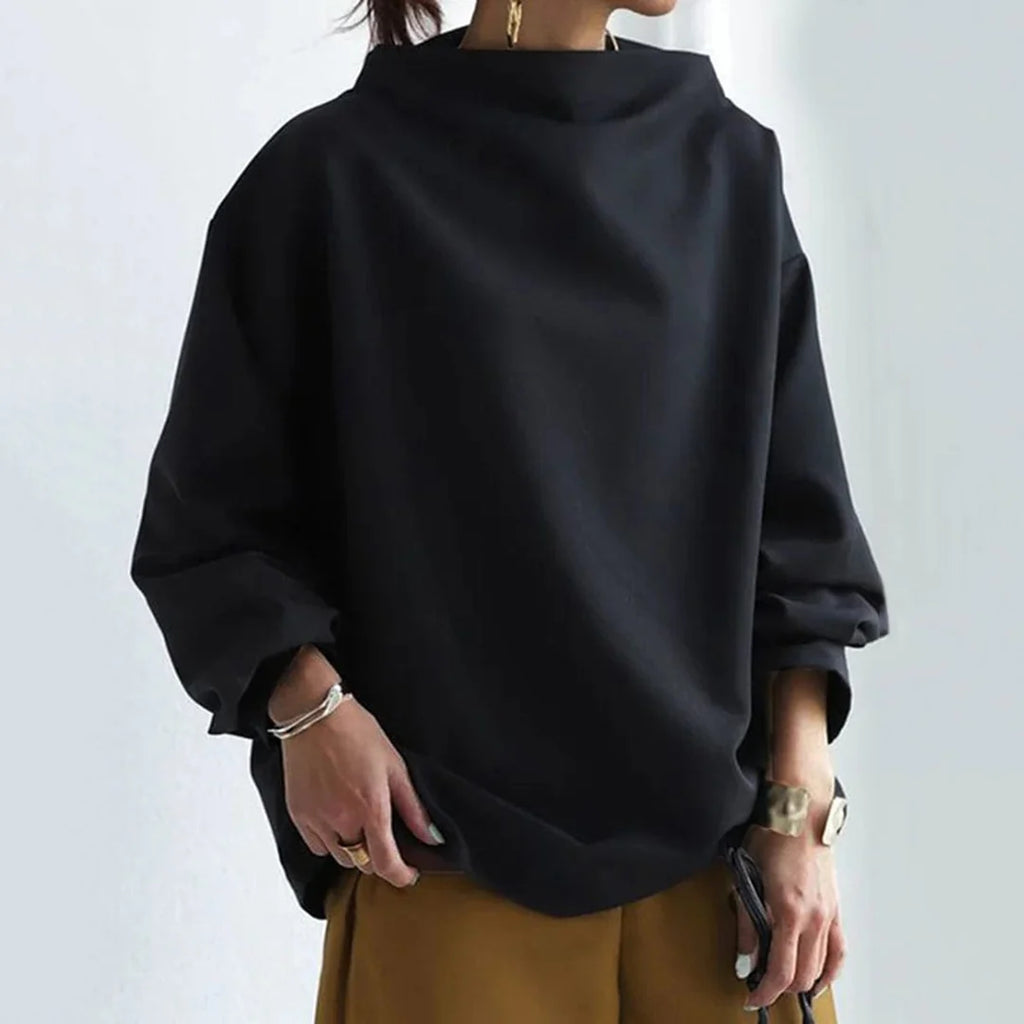 Georgette | Women’s Mock Neck Long Sleeve Top