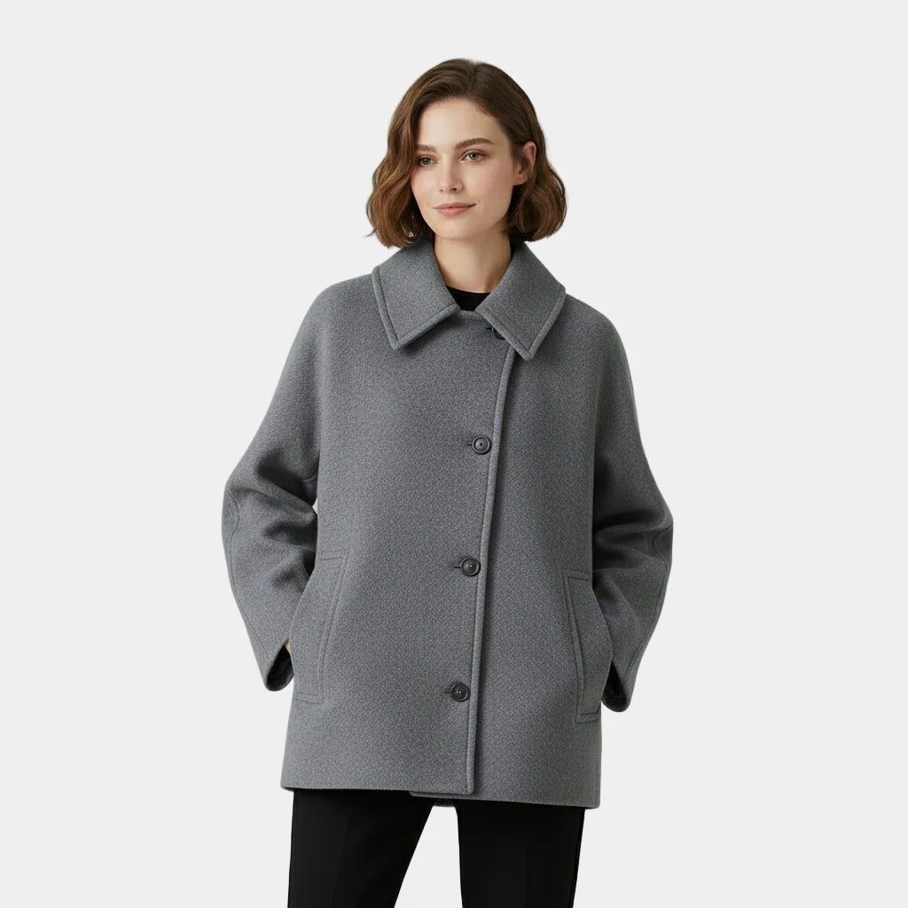 Neila | Women’s Collared Button Front Coat