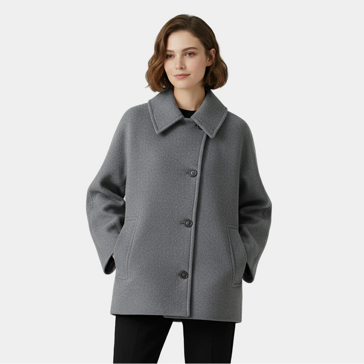 Neila | Women’s Collared Button Front Coat