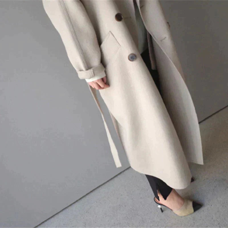 Tanya | Women’s Double Breasted Long Coat