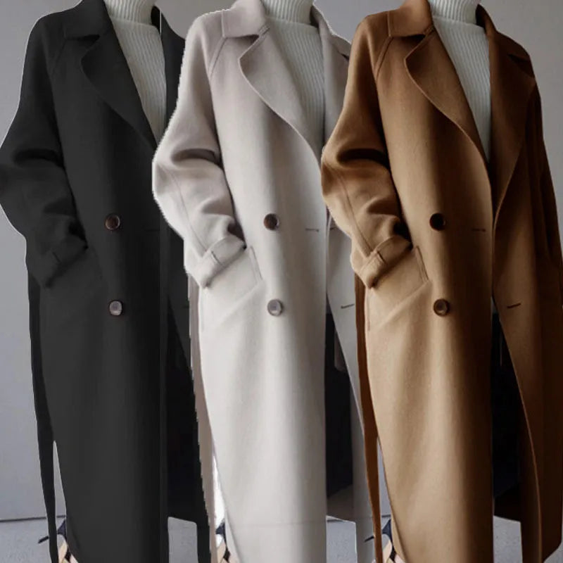 Tanya | Women’s Double Breasted Long Coat