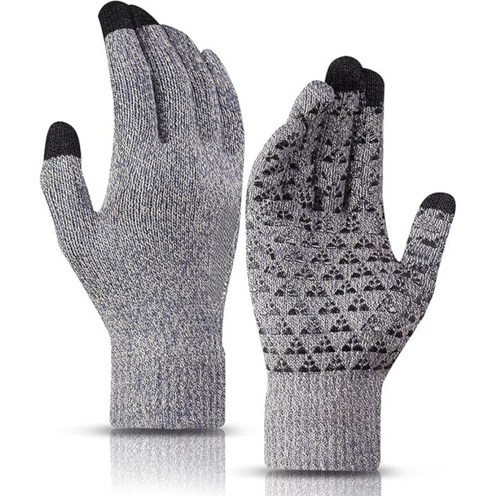 Flexible and stretchy fabric of unisex cold weather thermal gloves