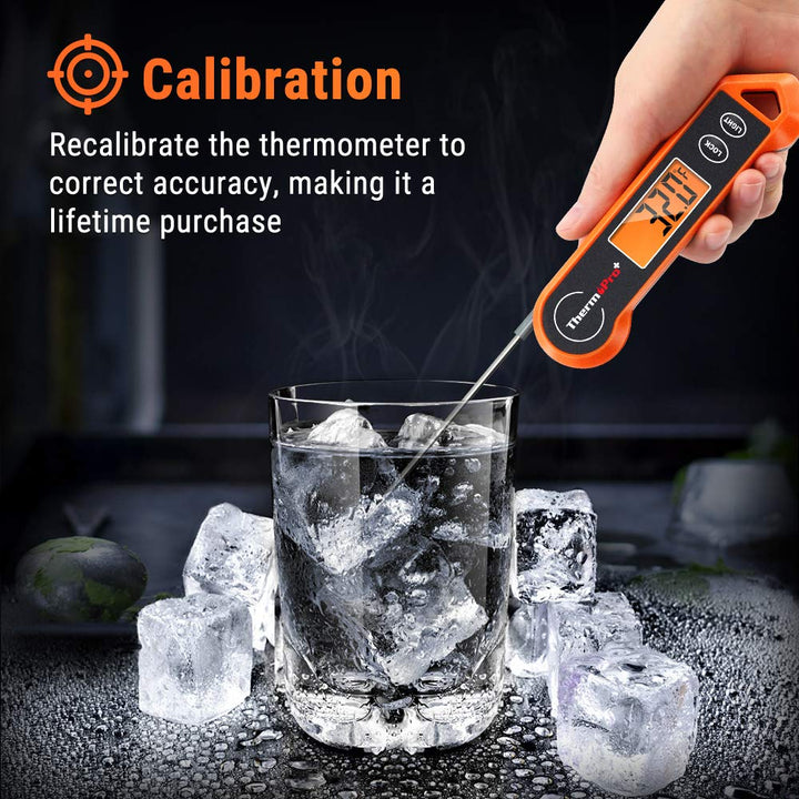 BBQ thermometer and grilling accessory showing precise meat temperature