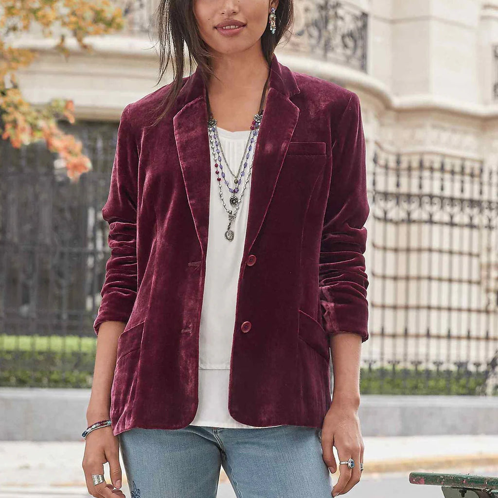 Thessa | Women’s Tailored Velvet Blazer