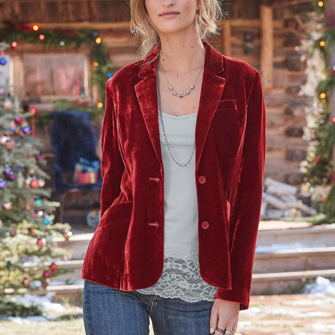 Thessa | Women’s Tailored Velvet Blazer