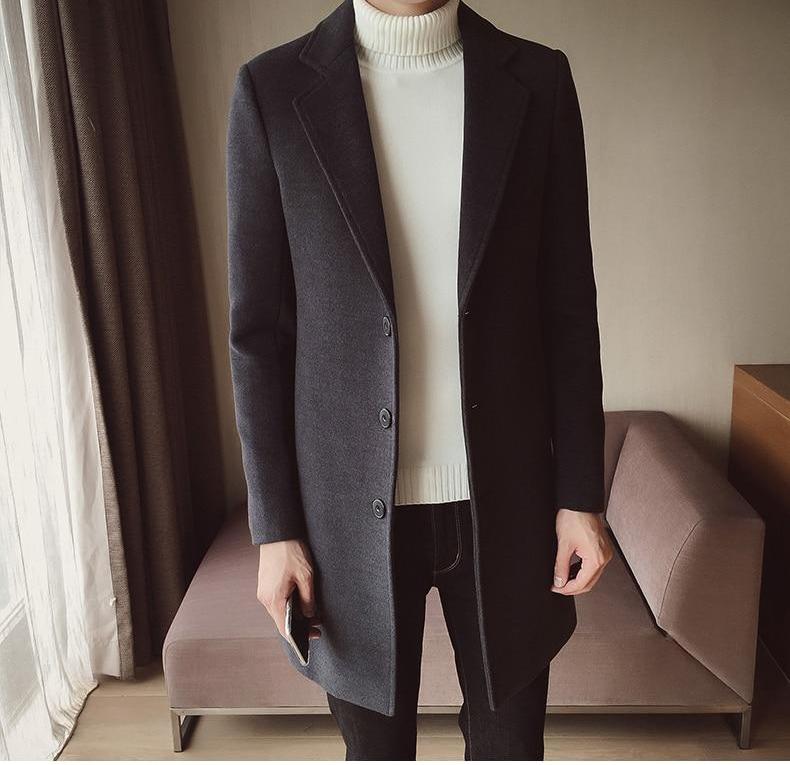 Grayson | Men’s Slim-Fit Long Coat