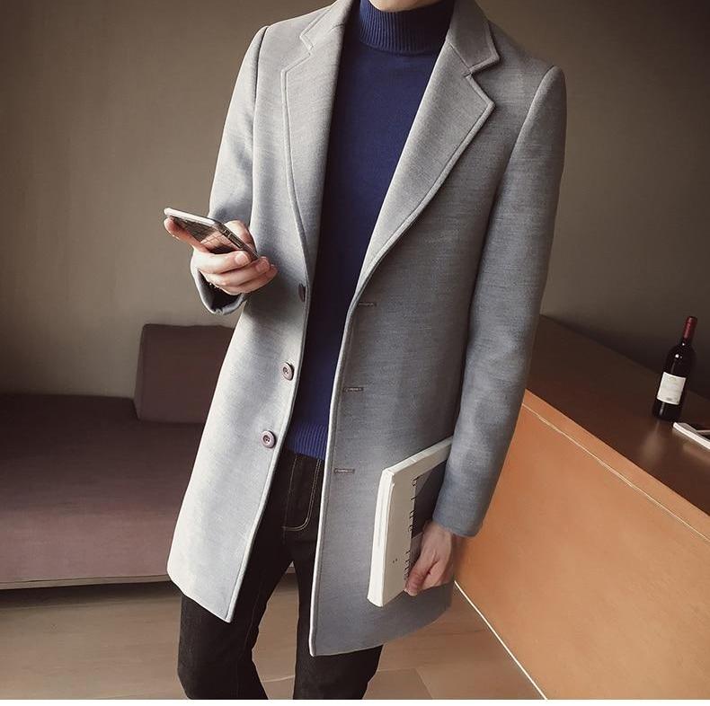 Grayson | Men’s Slim-Fit Long Coat