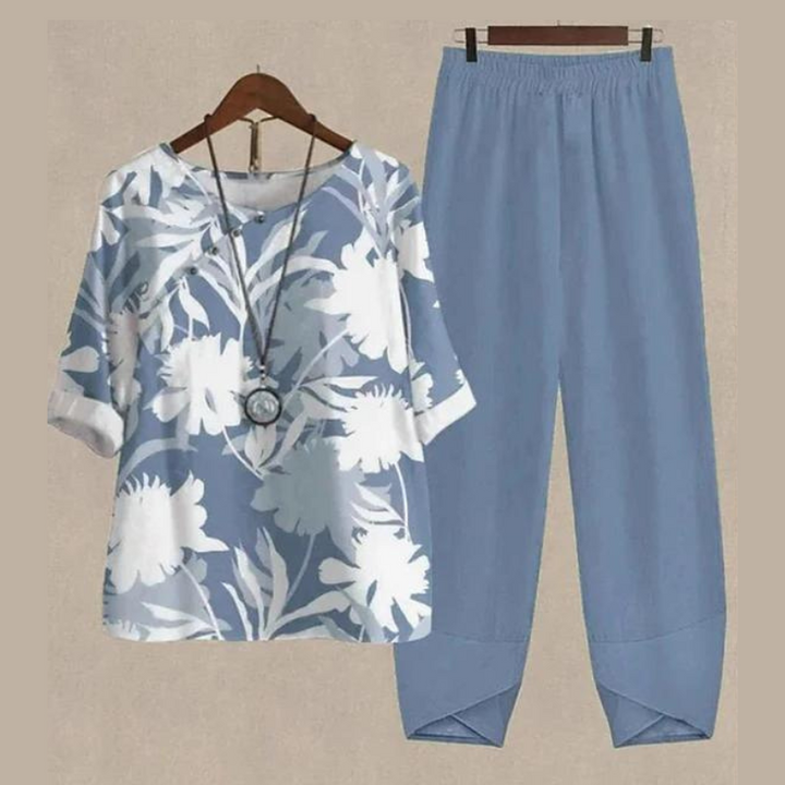 Comfortable loungewear two-piece set for women's spring fashion