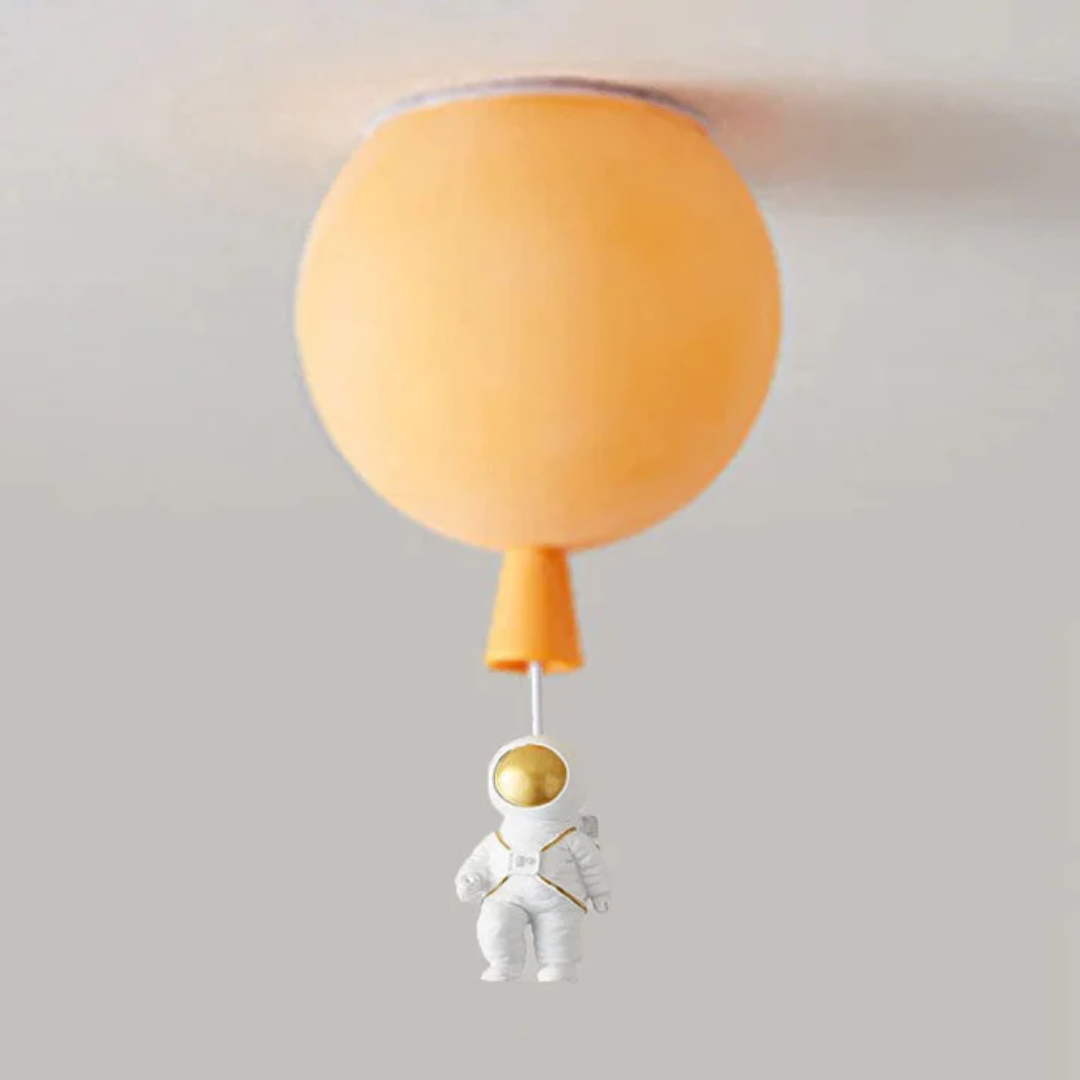 Playful space explorer ceiling lamp for children playroom decor