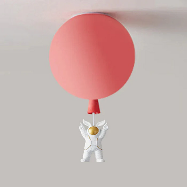 Interior view of children bedroom featuring space ceiling light
