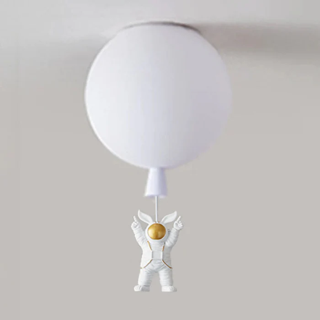 Creative lighting solution for children bedroom with space theme