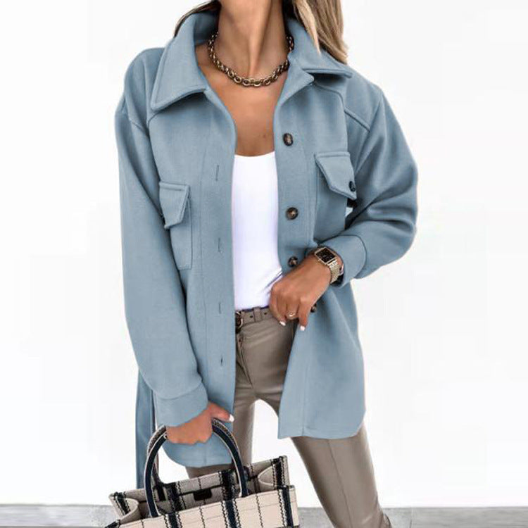 Lightweight casual coat for women paired with a stylish outfit