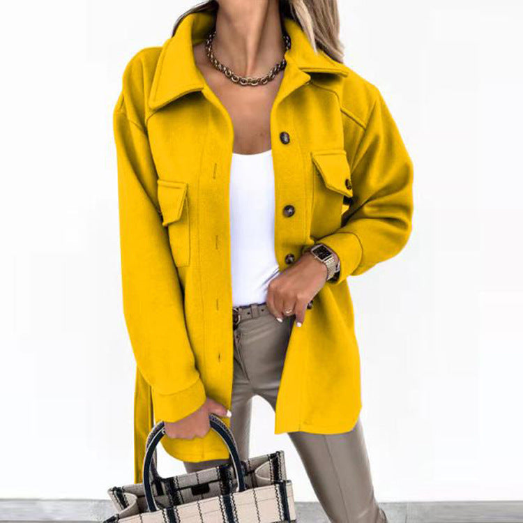 Elegant womens jacket lifestyle shot highlighting versatile fit