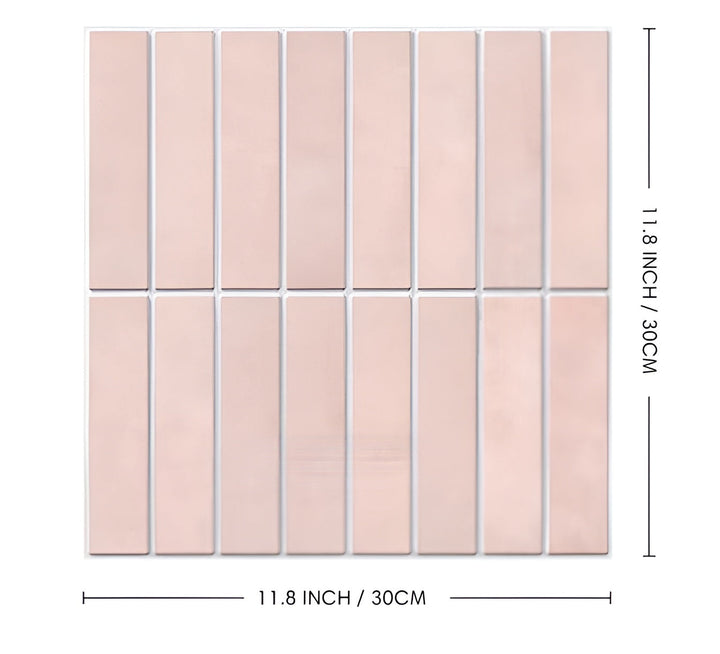 Stylish peel and stick 3D tiles for quick bathroom and kitchen updates