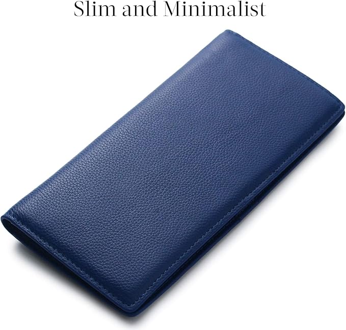 Minimalist card holder with RFID protection opened to display multiple slots.