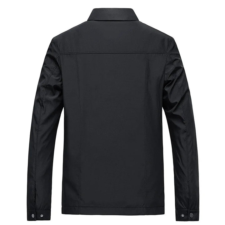 Mens lightweight waterproof windbreaker jacket in navy blue