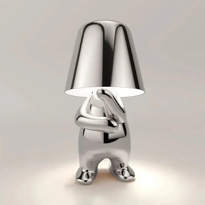 Compact USB rechargeable lamp perfect for bedside table decor