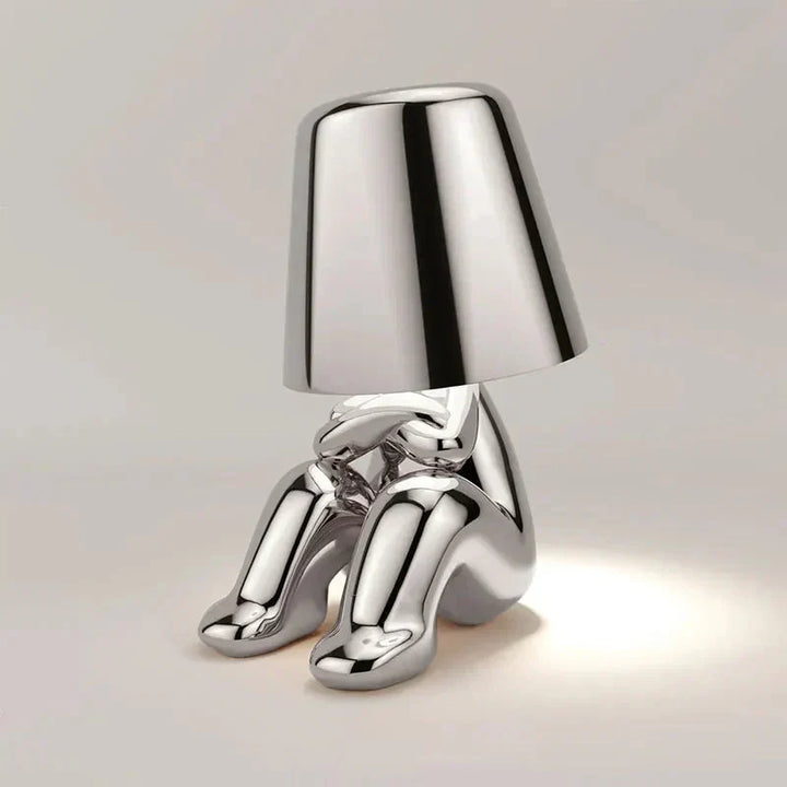 Stylish cordless lamp providing relaxing mood lighting indoors