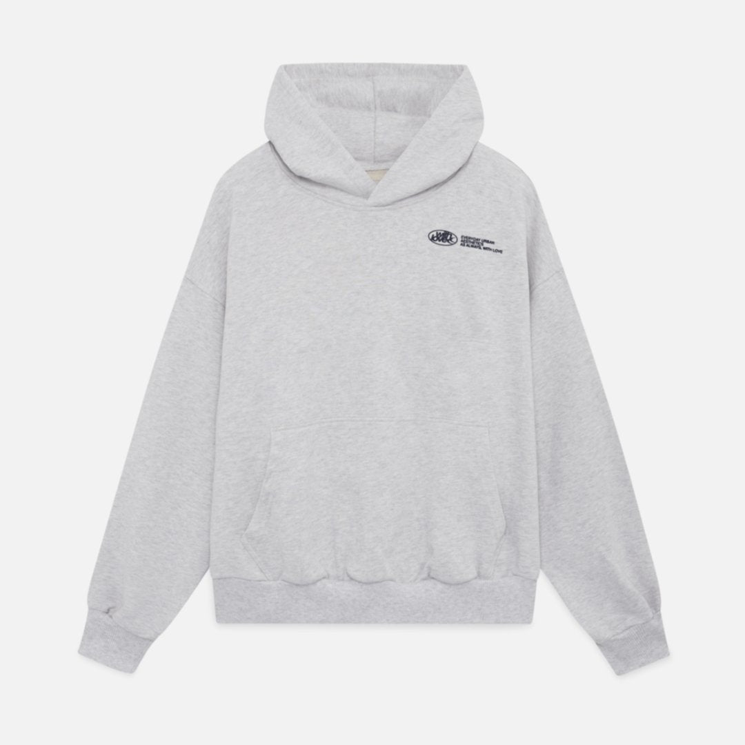 Womens oversized graphic hoodie in casual streetwear style