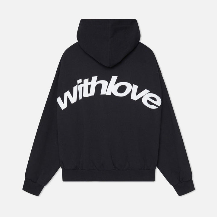 Full outfit featuring a comfortable oversized pullover hoodie