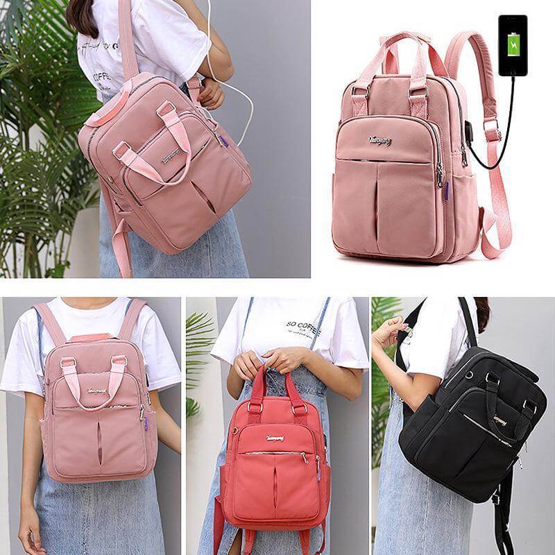 Unisex travel backpack back panel with breathable ergonomic mesh padding