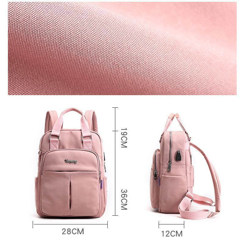 Durable waterproof bag zipper detail and reinforced top carry handle