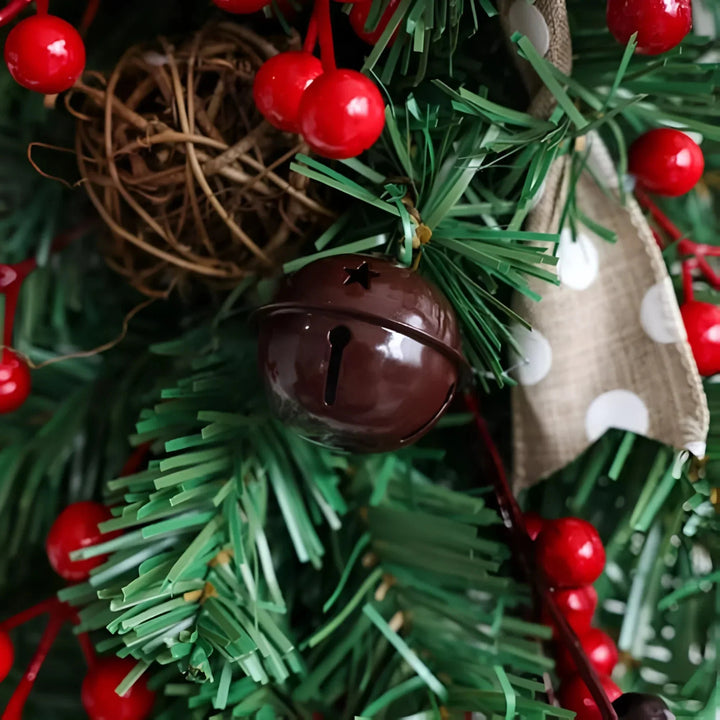 Teardrop Christmas door swag holiday decoration with festive bows