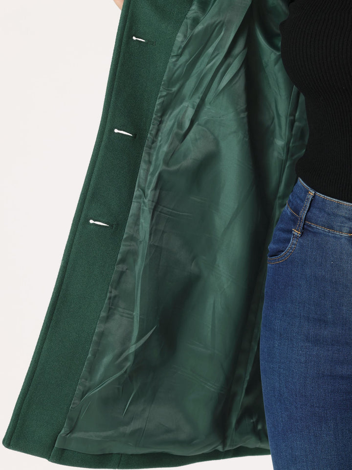 Sleeve cuff and tailoring detail of single-breasted coat