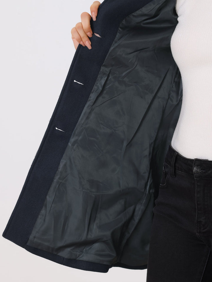 Detailed shot of premium fabric on women's tailored outerwear