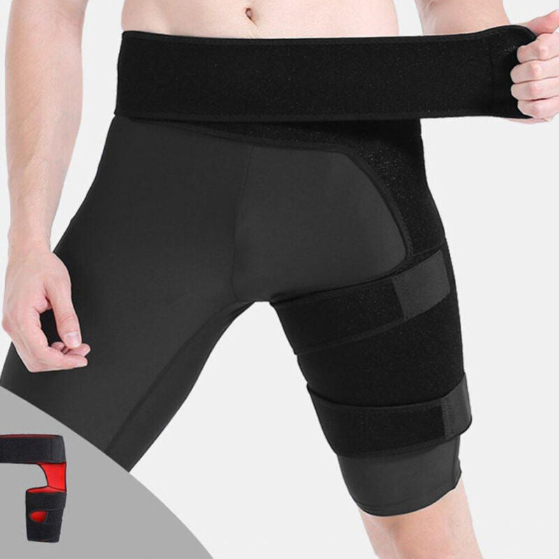 Durable stitching and premium materials of the athletic hamstring wrap