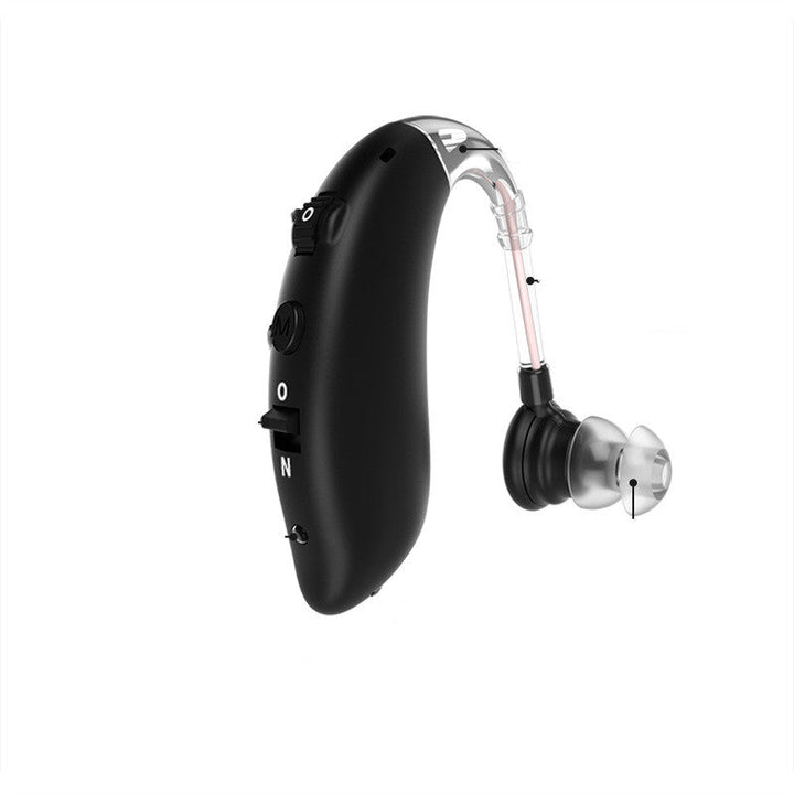 Complete set of unisex sound amplifier with charging dock and accessories