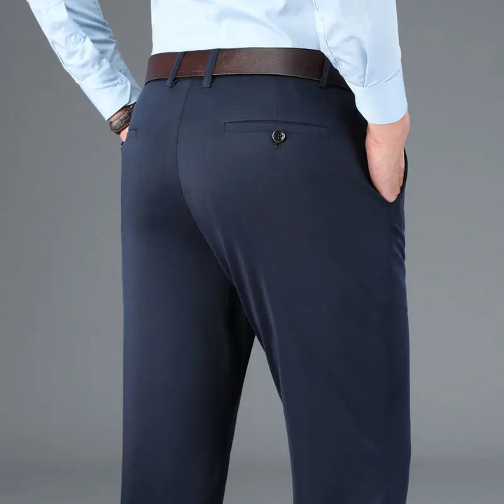 Stylish mens fashion casual trousers with flexible stretch fabric