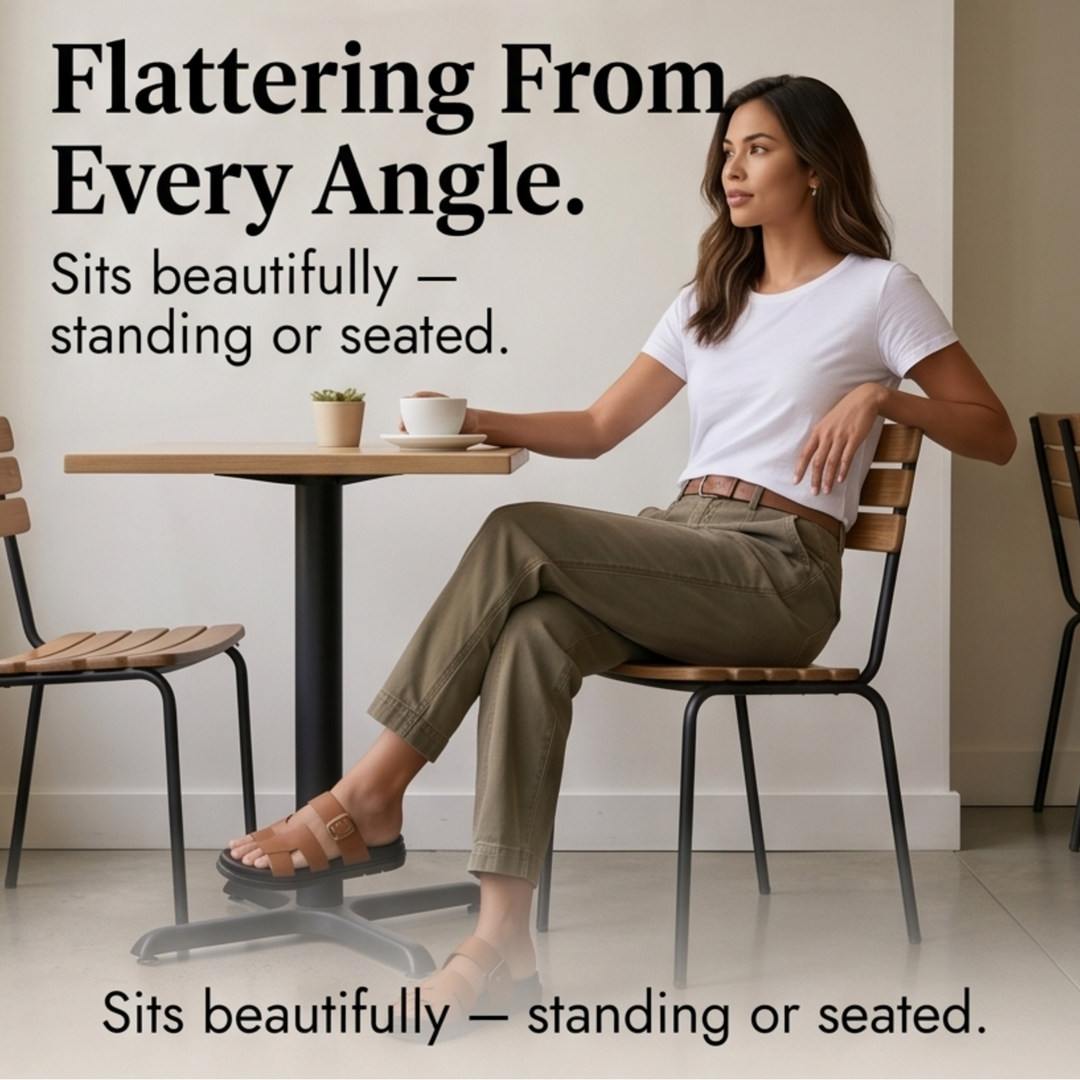 Close up fabric texture of women high waist khaki pants