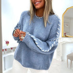 Cherie | Women’s Contrast Stitch Sweater