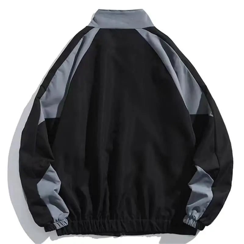 Stylish mens versatile outerwear jacket in a modern color block design for daily wear