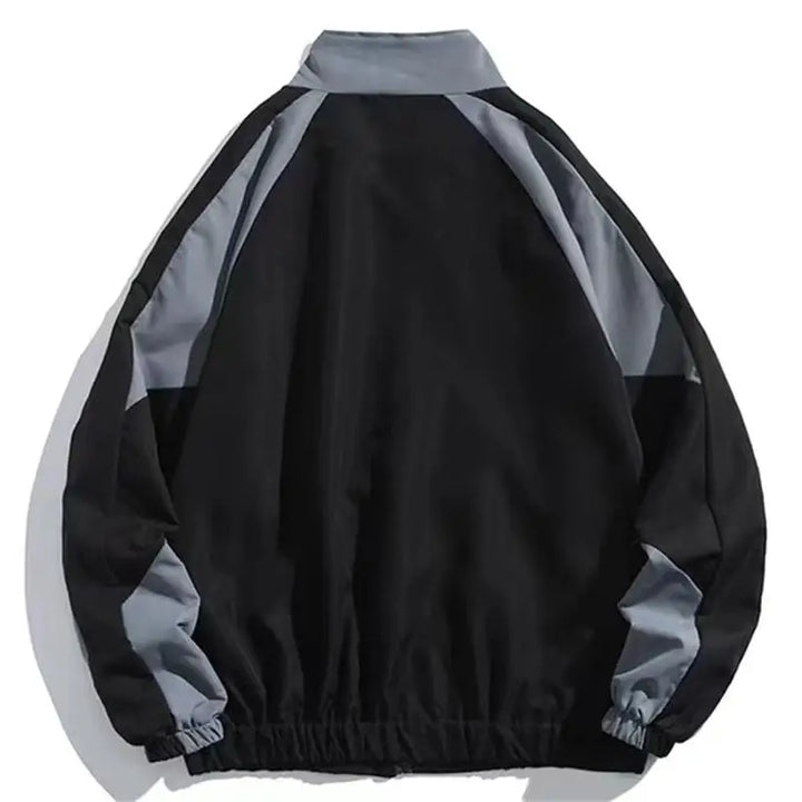 Stylish mens versatile outerwear jacket in a modern color block design for daily wear