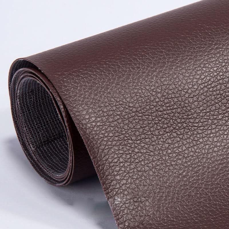Furniture restoration patch restoring a cracked leather couch armrest effectively