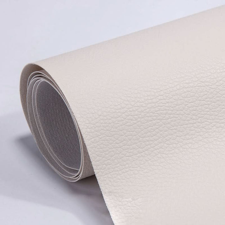 Heavy-duty large repair patch mending a ripped motorcycle seat cover